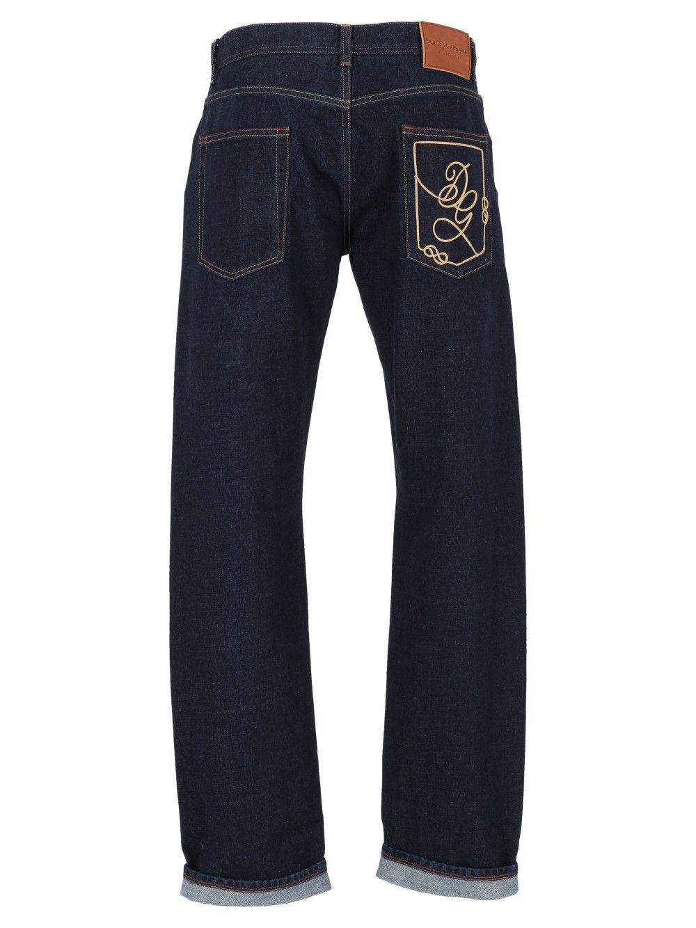 Dolce & Gabbana Jeans With Embroidery Trousers - Blue | 7da987a6f63ed3b10e9afa3f53161bfec32a61f2