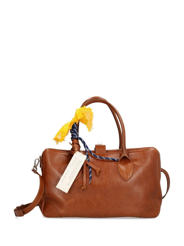 Medium Leather Vita Bag Handbags Brown