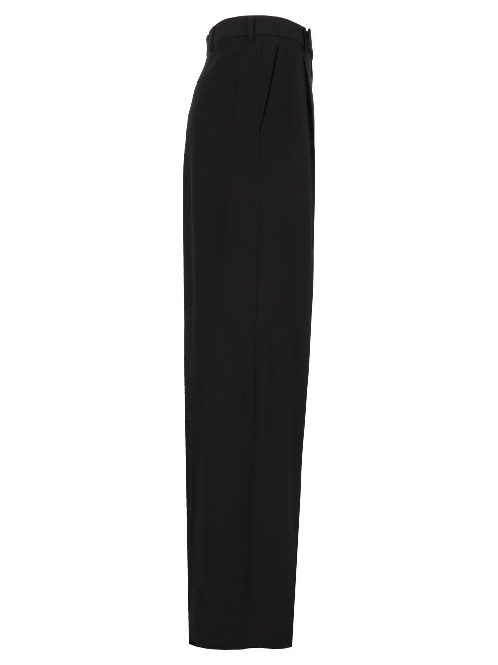 Saint Laurent Classic Flannel Trousers - Black | 1588067a73a18623532c8fbca0dd300913ab6f89
