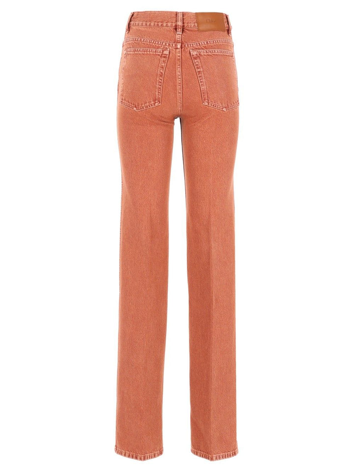 Chloe' High-Waisted, Straight-Leg Jeans - Brown | 6cefbf46a20e35c2918094f8832f52e129e6aefc