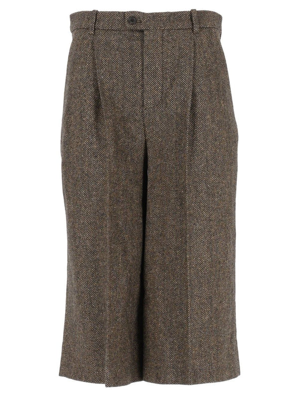 Culottes Trousers Brown