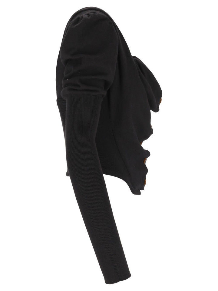 Vivienne Westwood Knitted Cardigan Corset Bea Tops - Black | 479cc43a6bbec1f71c31fad12b8035b3c178c770