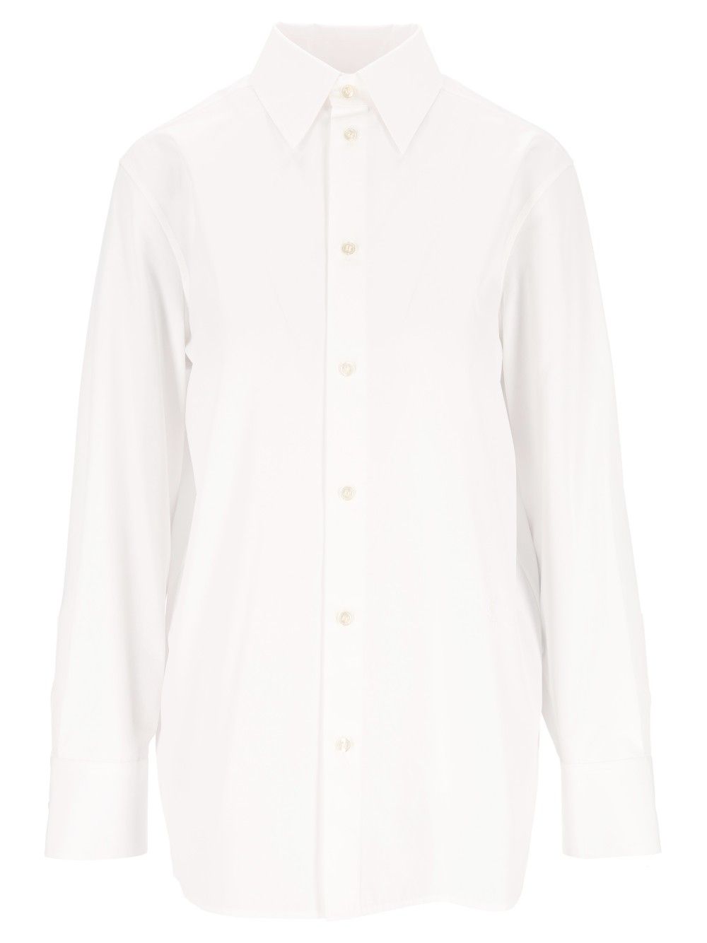 Saint Laurent Chemise Popeline Soft Shirts - White | 4a0351d13c91ee949dcfc9f5e635e68580e0fe43