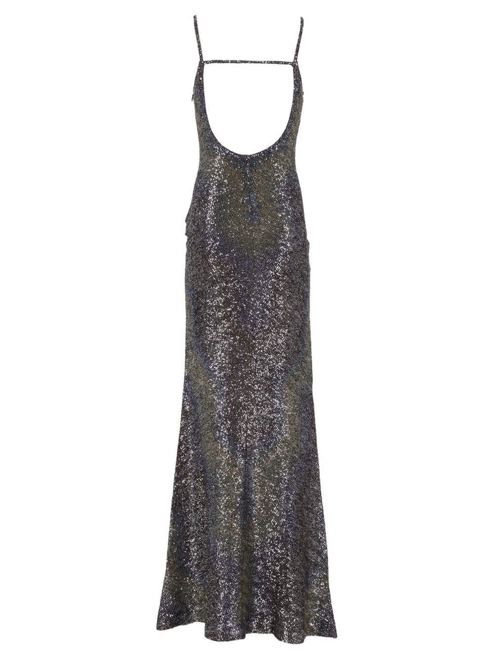 Missoni Long Dress With Low Back And Sequins Dresses - Multicolor | 43630e2872316d81db329b08468f09dfec76c4a4