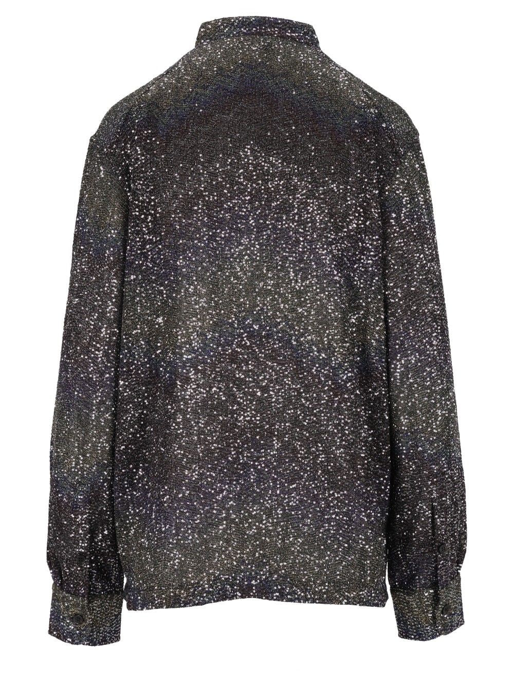 Missoni Caperdoni - Long Sleeve Shirt Textured Tonal Sequins Shirts - Multicolor | 3716183b9dc0df3a642b3422bff728ecb5e20739