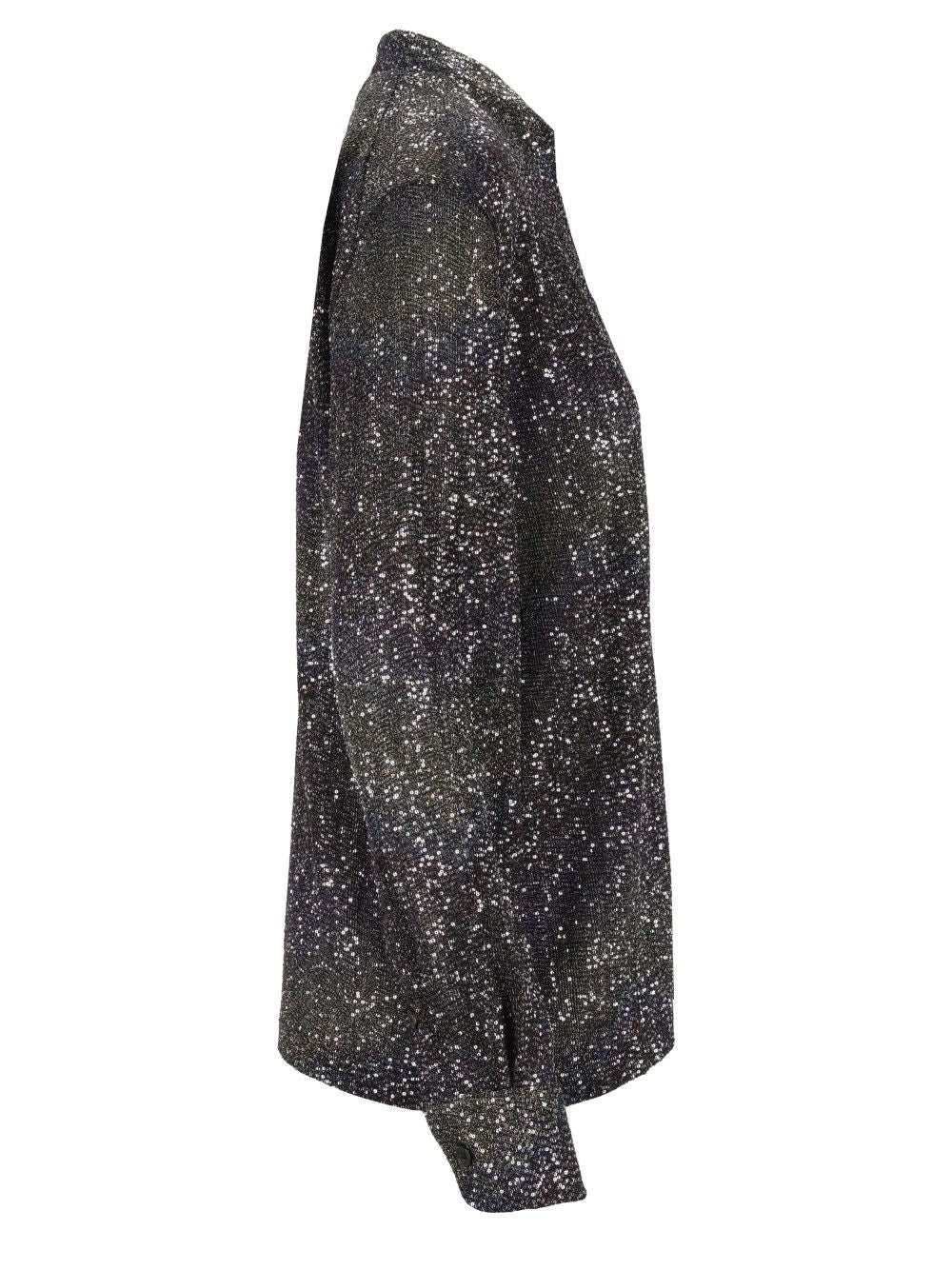 Missoni Oversized Shirt With Sequin Appliqué Shirts - Multicolor | df3a6811695af0c0d18722c42645320d48efb1e2