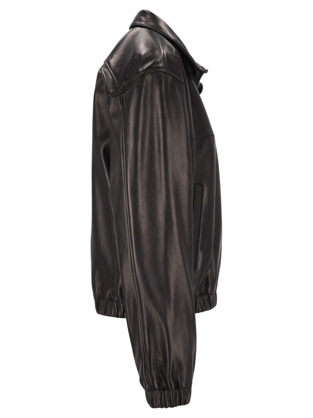 Saint Laurent Cassandre Lambskin Jacket Jackets - Black | d2999e289af6f48132c75642bc8784dc62758cad