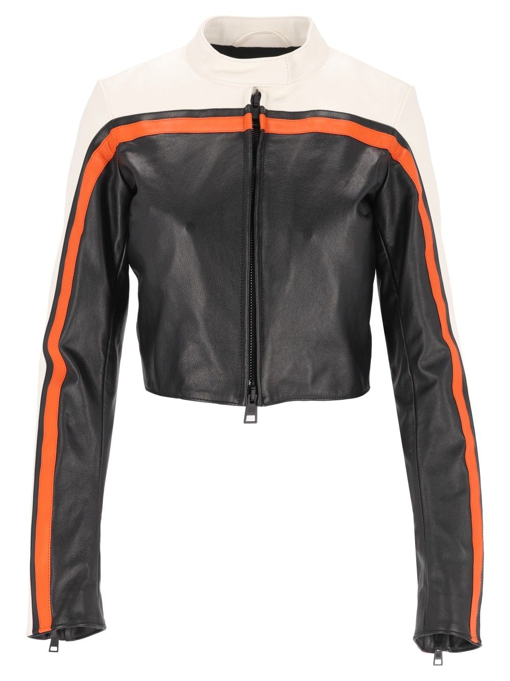 Balenciaga Fitted Leather Biker Jacket Jackets - Black | 221701157848ee65b9b51003311f6266af7bf752