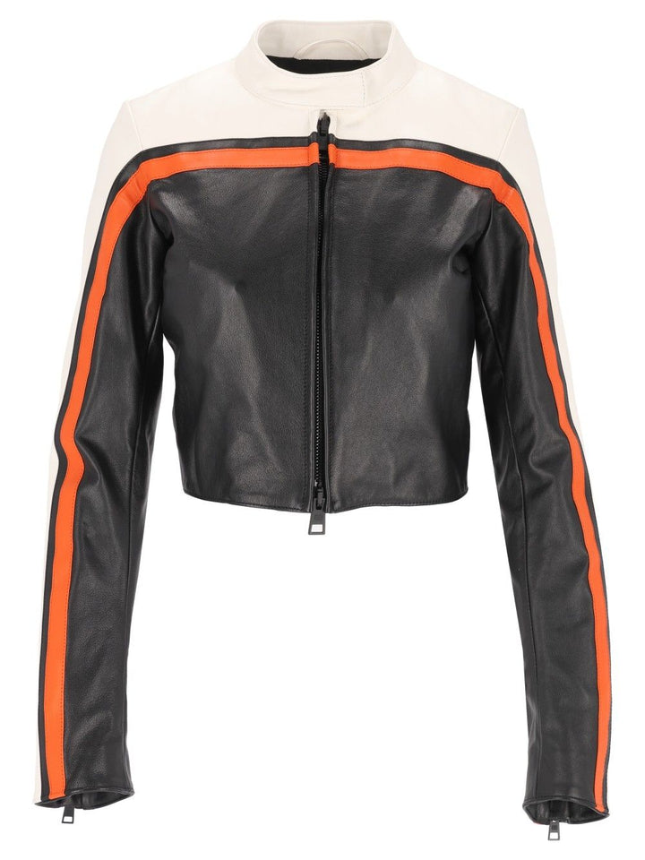 Balenciaga Fitted Leather Biker Jacket Jackets - Black | 221701157848ee65b9b51003311f6266af7bf752