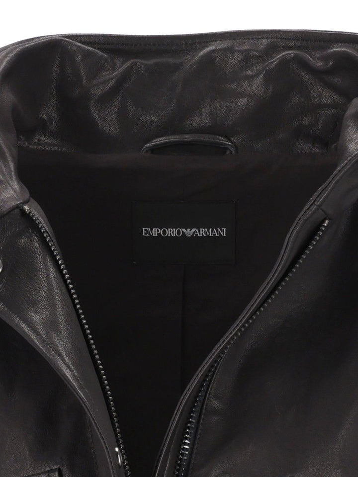 Emporio Armani Blouson Jacket Jackets - Black | f7684a397911411ed1e7cdb6414b8886628b702d
