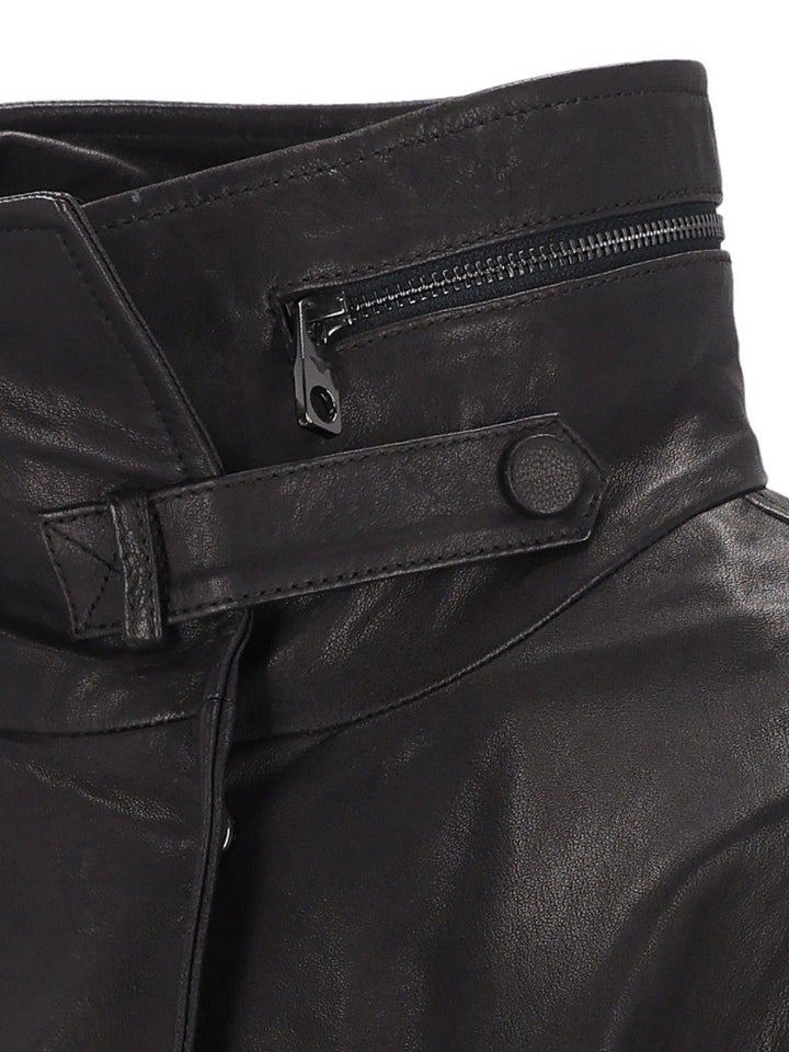 Emporio Armani Leather Bomber Jackets - Black | b90f99bd73c947ec4802b360c83dc364124bac17