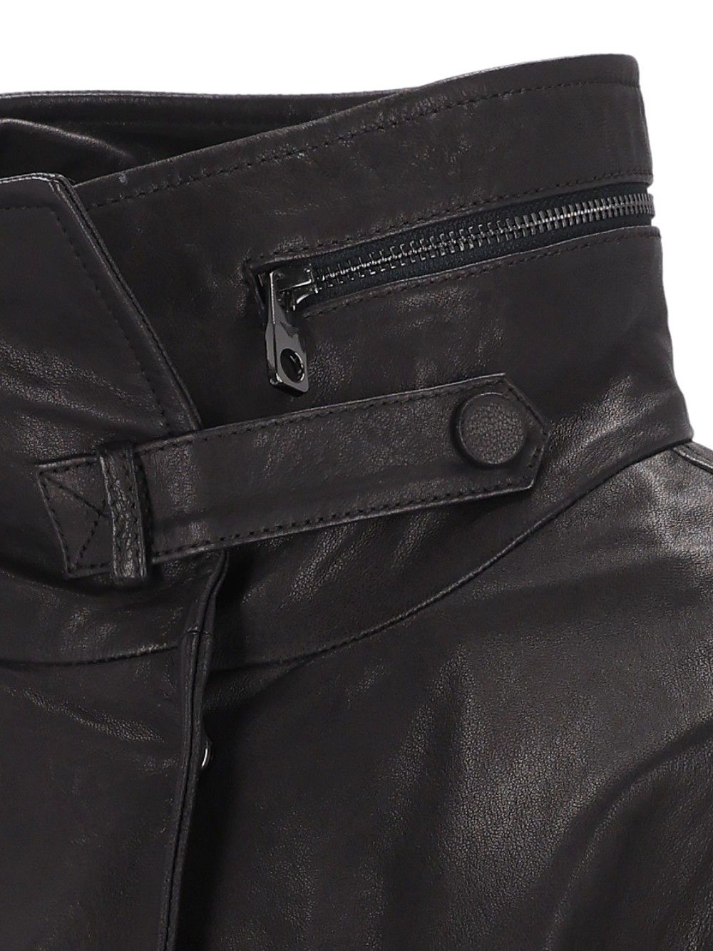 Emporio Armani Leather Bomber Jackets - Black | b90f99bd73c947ec4802b360c83dc364124bac17