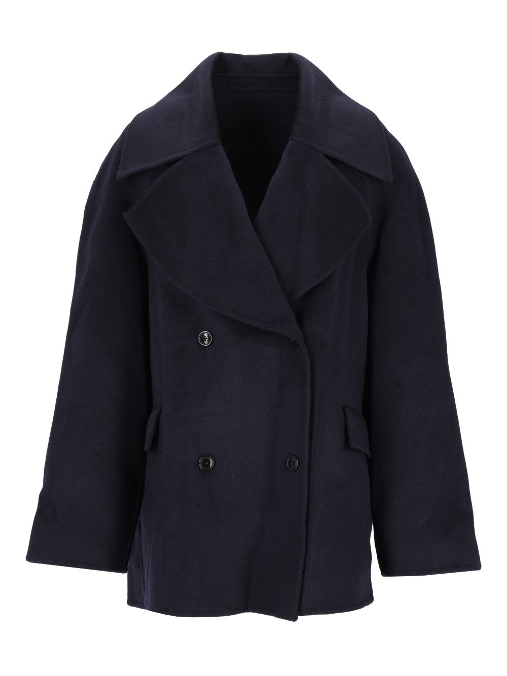 Loulou De Saison Neil Double Breasted Jacket Cashmere Jackets - Blue | 4e5efb8de61a41c0db852d78d72f5de9449e36af