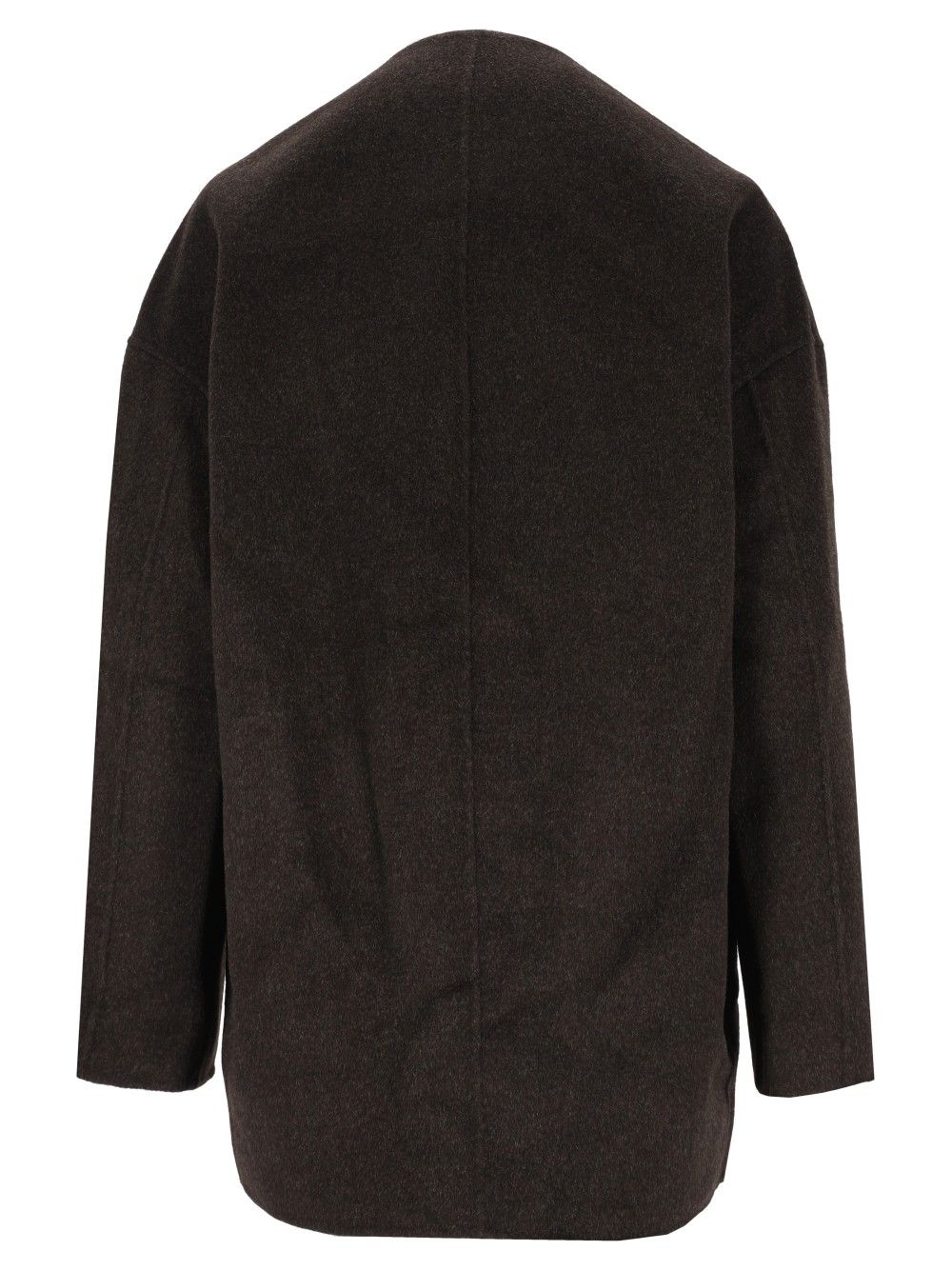 Loulou De Saison Dunne Lds Oval-Shaped Coat Wool-Cashmere Coats - Brown | 61e61e5b5c7398b2985c2c55160454bda9907156