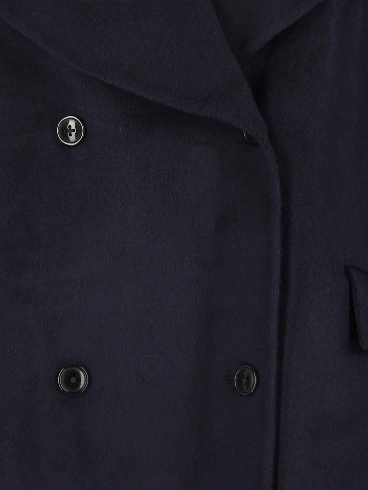 Loulou De Saison Neil Double Breasted Jacket Cashmere Jackets - Blue | 72a8956c420f71355a744b63d457111e6535d944