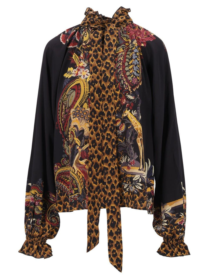 Etro Printed Leo Silk Shirt Shirts - Multicolor | f9924d24bce7b61ca4d6b89f74cea69033053c3c
