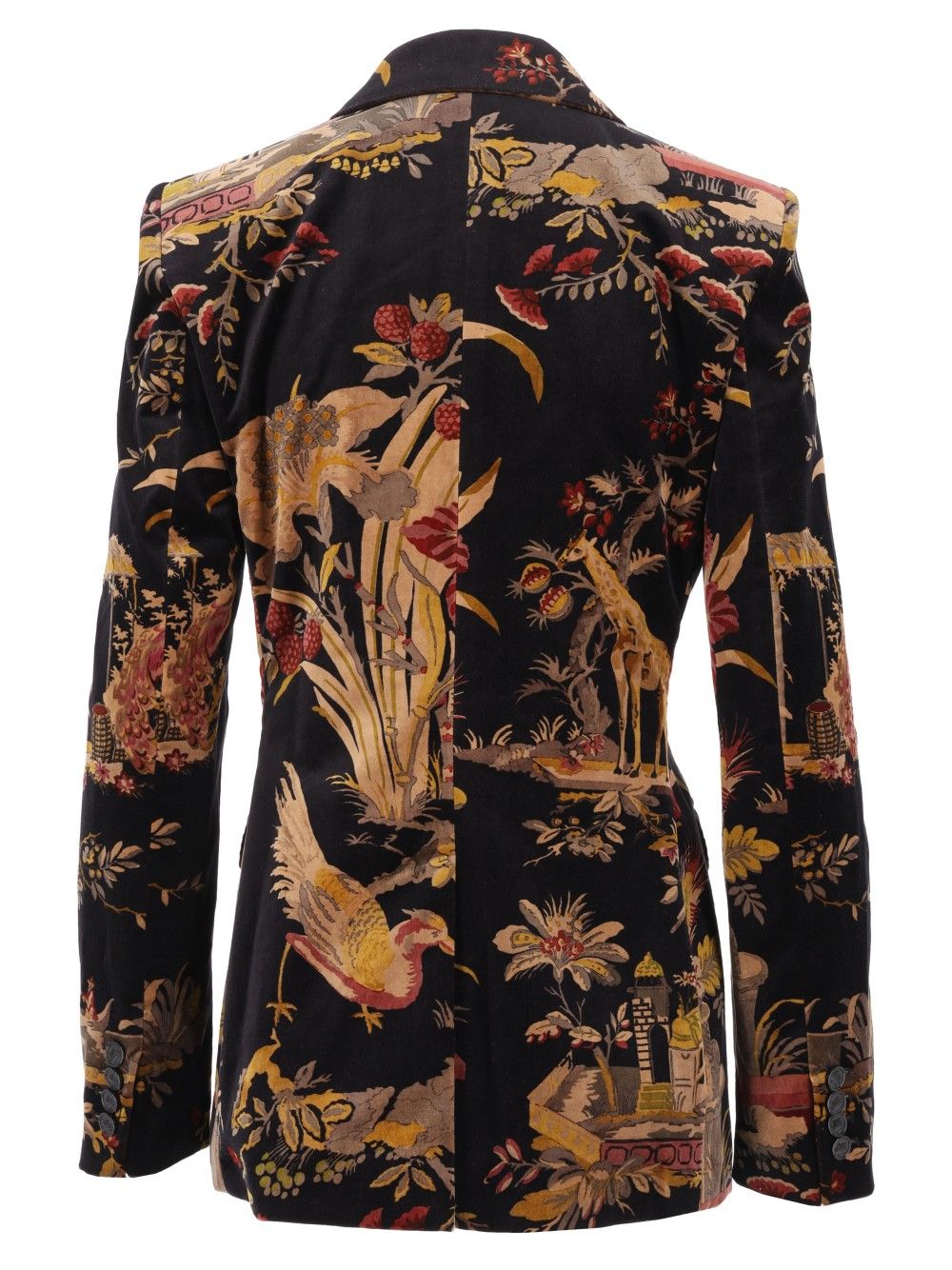 Etro Printed Velvet Double Breasted Blazer Jackets - Multicolor | 14ed50b460d0f3caf7c6c75ff224a17f4d0d08ac