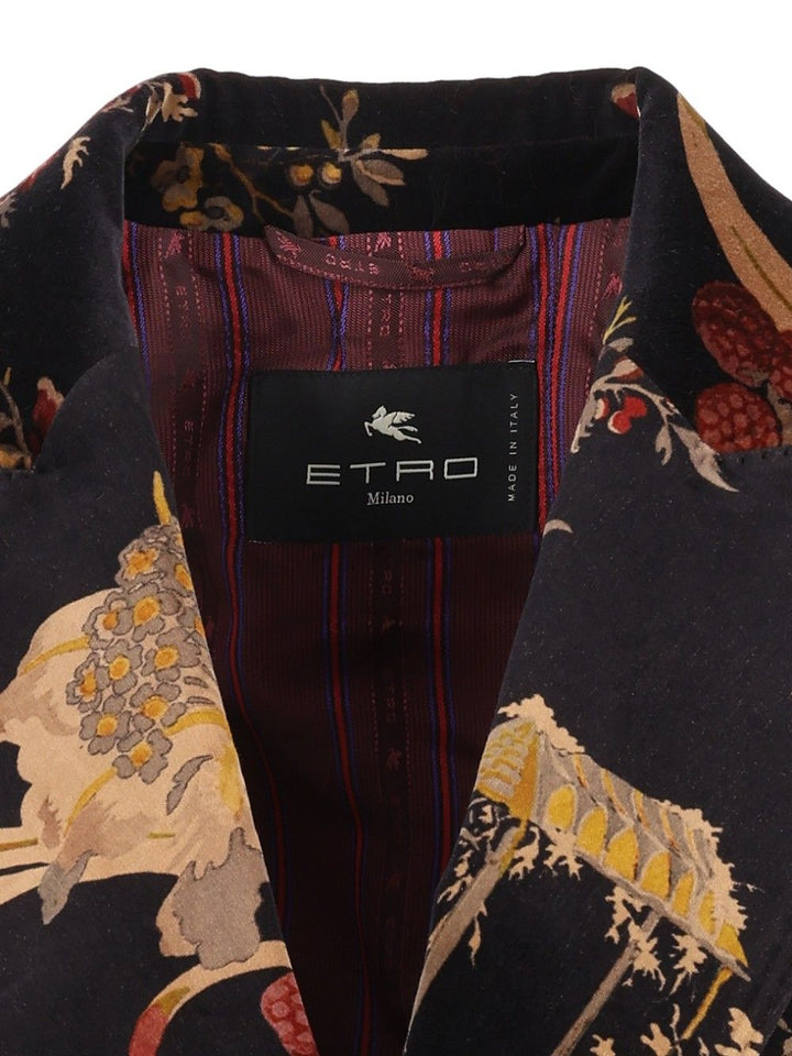 Etro Double-Breasted Jacket Jackets - Multicolor | 40ca087102d01de53e3a4e13f12ce668d4fe6719