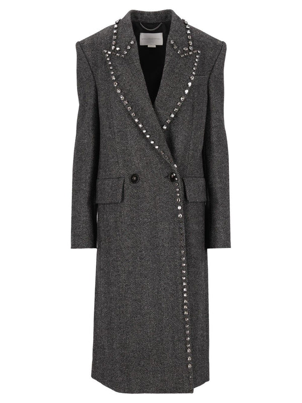 Embellished Coat Grey
