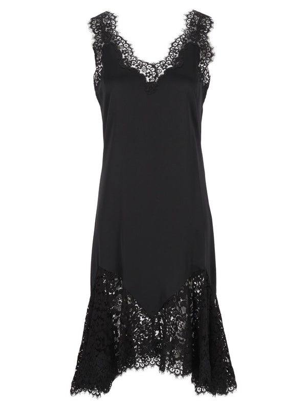 Dress With Lace Details Dresses Black