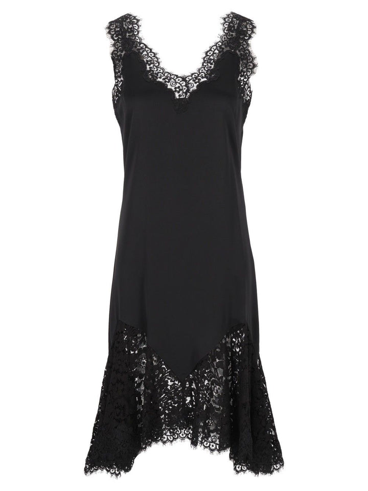 Stella Mccartney Dress With Lace Details Dresses - Black | ca3d30d928f5e18f54d8e517f1a689f3bbaa72ae