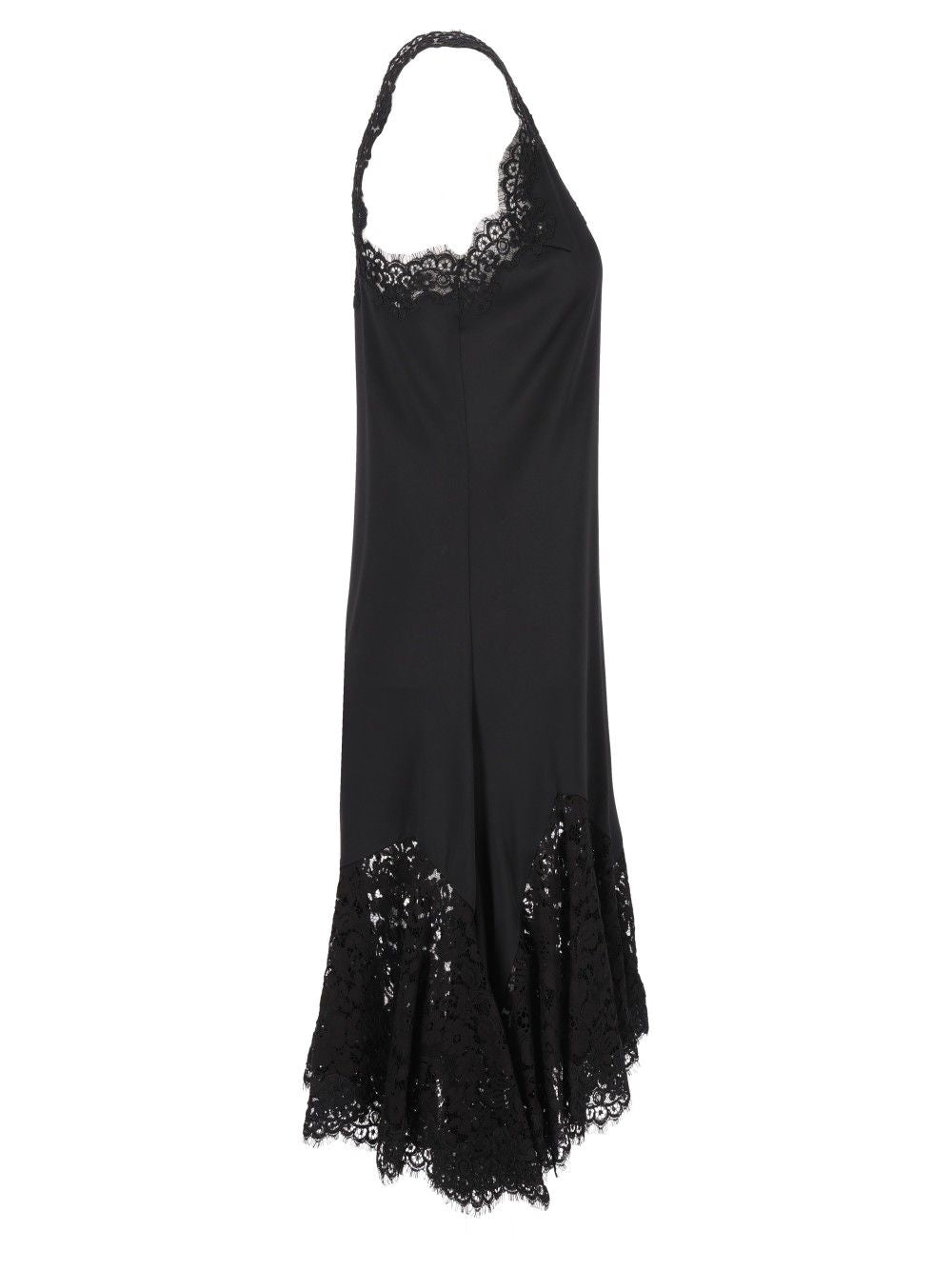 Stella Mccartney Dress With Lace Details Dresses - Black | e944cbdaa4217f29fcae92d6862721c06ce016a5