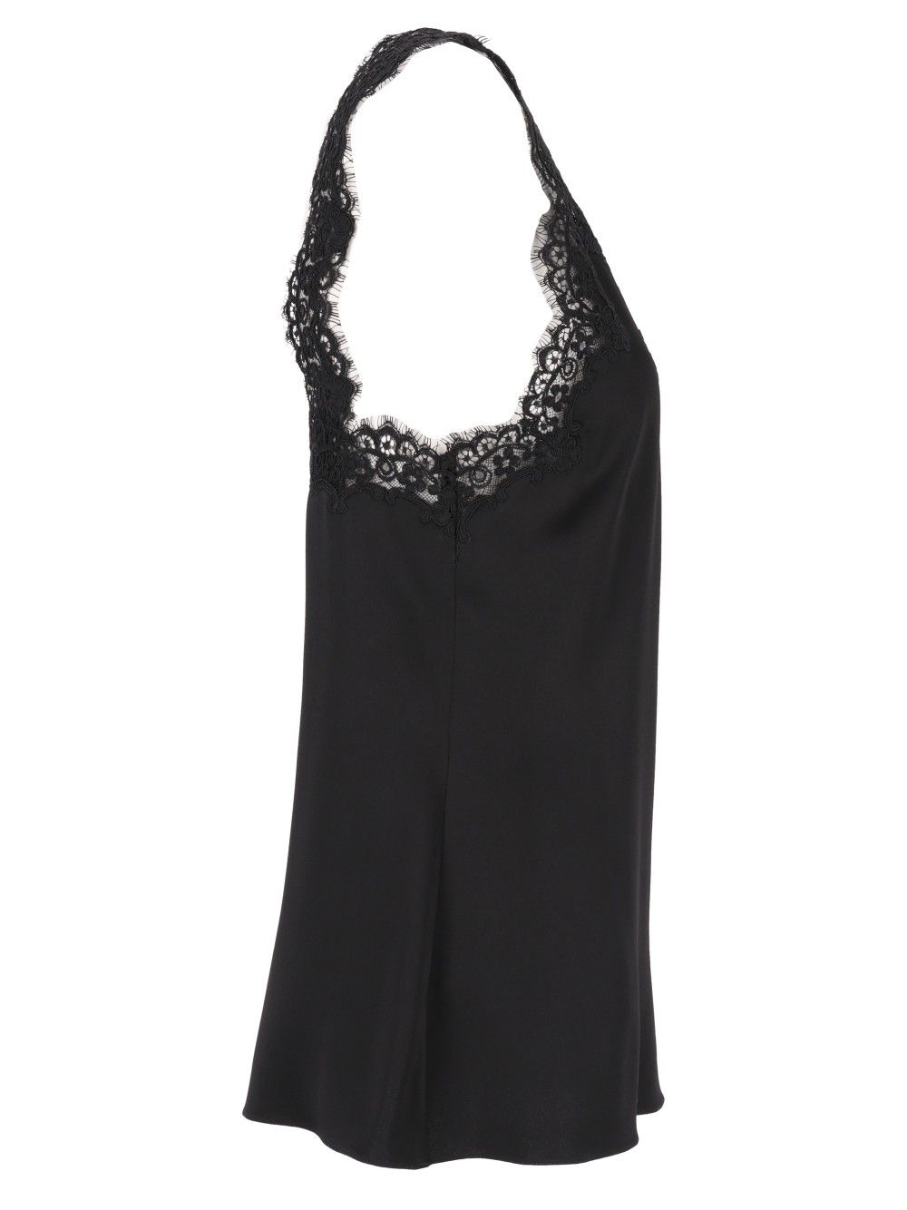 Stella Mccartney Top With Lace Details Tops - Black | 6cedef25afaf8a83bf02ea9395904271665d3698