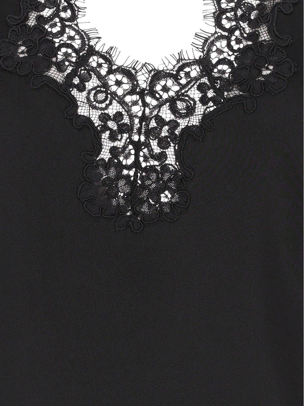 Stella Mccartney Top With Lace Details Tops - Black | 41eeba8678735f33cc8105540772bddd065e1a6a
