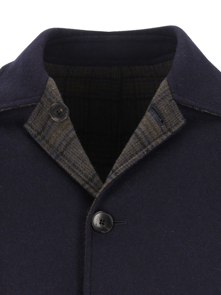 Etro Soho Reversible Wool Sport Coat Coats - Blue | 7f6623f899e7879cee7edfec847b68aa5eeedf01