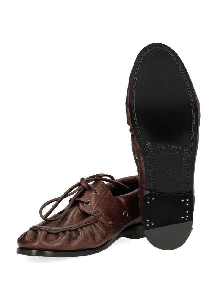 Saint Laurent Le Loafer Bateau Scarpe basse - Brown | 6358b603ca40a3e9ebdb5eaac86c5db2ce3d48f5