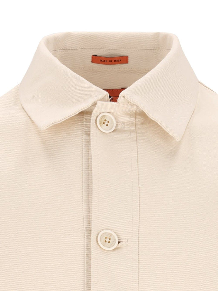Barena Venezia Tablò Overshirt Knitwear - White | fa5209e7e10d347cd34d3d5a1bca55e387f3b8bf