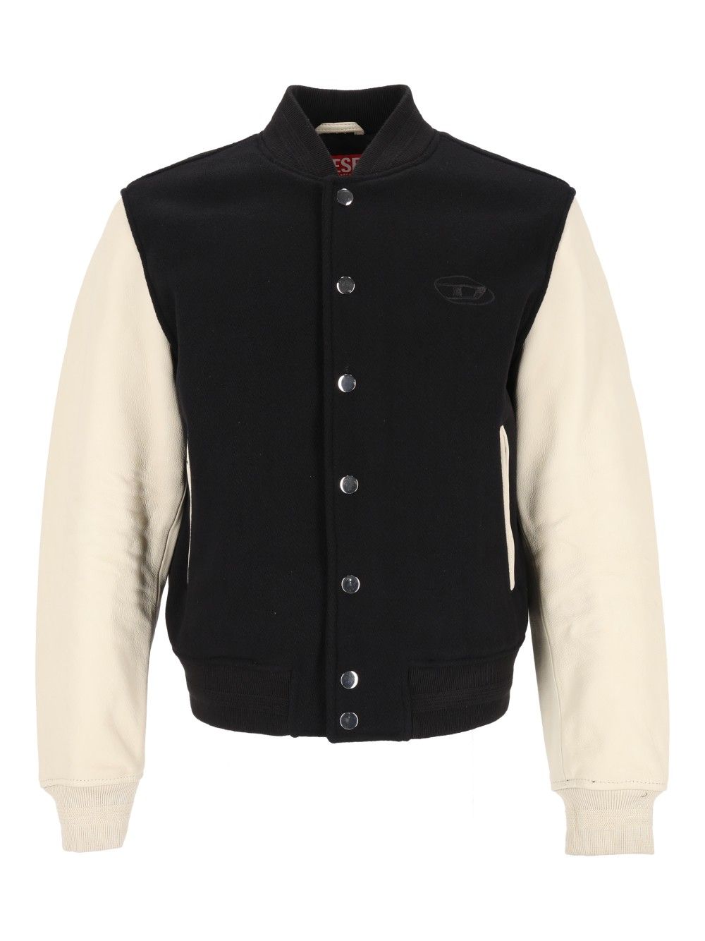 Diesel Wool And Leather Blend Bomber Jacket Jackets - Multicolor | 4e3268638b1976dd355dd996ba45d0012bbaa899