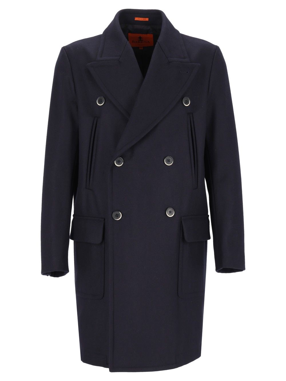 Barena Venezia Cappotto Navale Caramal 75 Lana 25 Poliammide Coats - Blue | 48d7cc70dcdf6aec00d3cf6478410610cbd91051