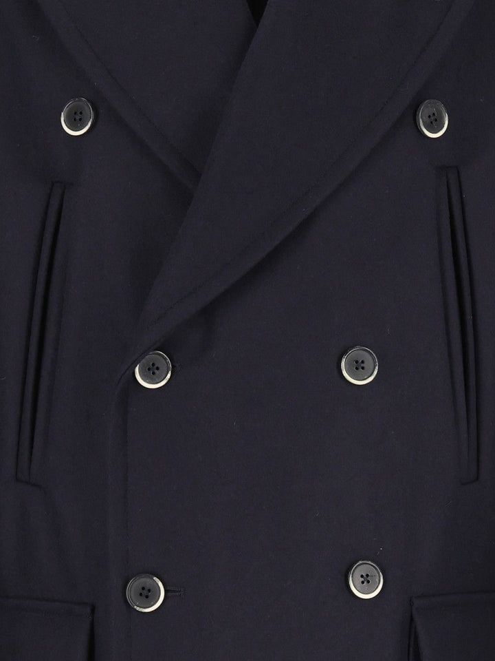 Barena Venezia Cappotto Navale Caramal 75 Lana 25 Poliammide Coats - Blue | aa20420e2fcf3d06813e1d5f14d7bc96915f4d92