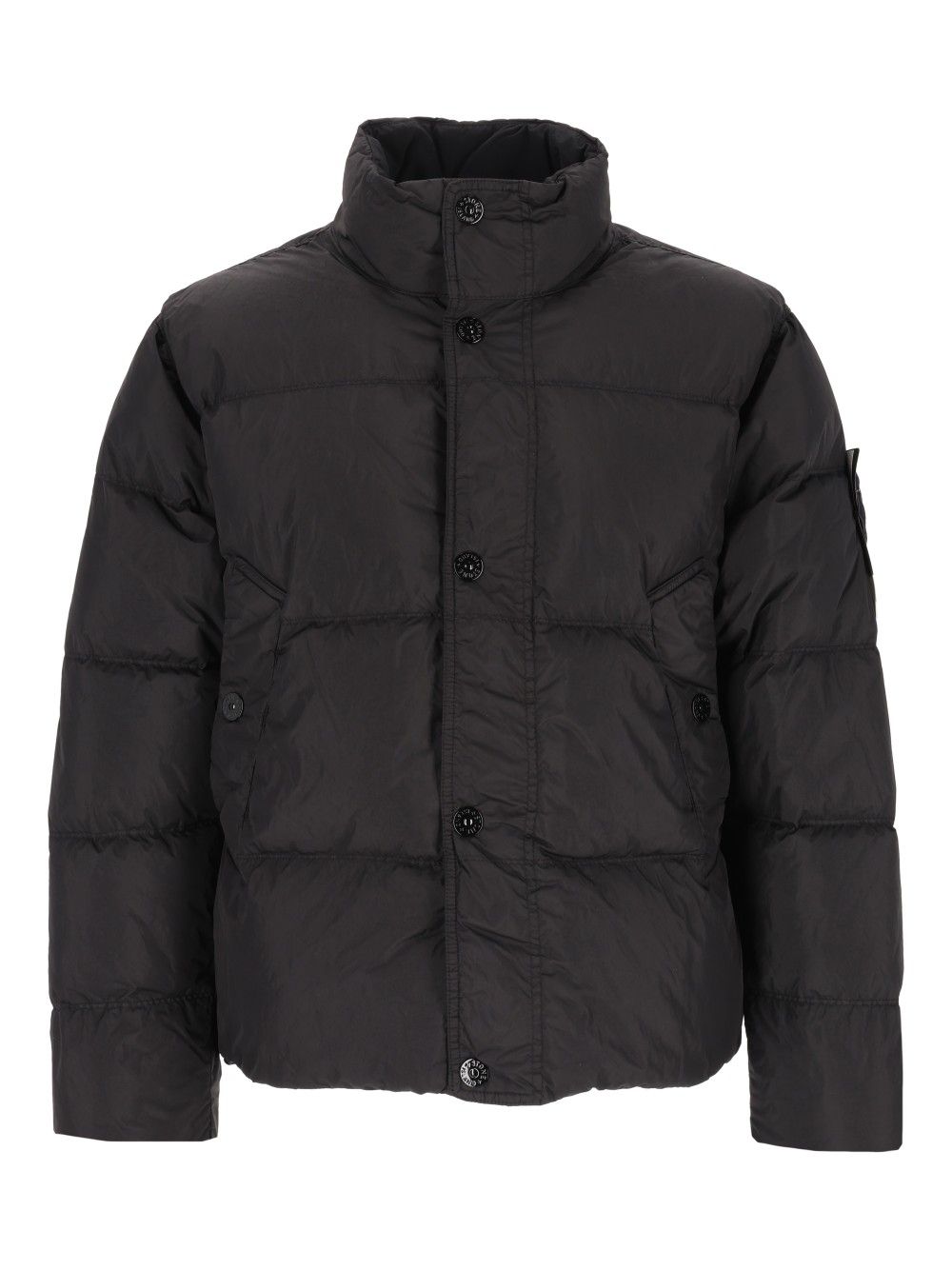 Stone Island Short Down Jacket Jackets - Black | 4ef12da7fc7d0fea383769454d9532998d636ce3