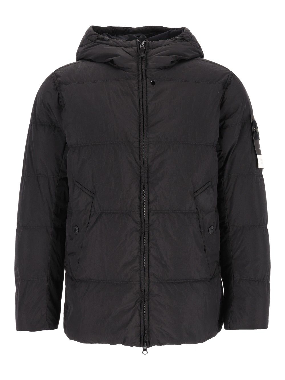 Stone Island Down Jacket Coats - Black | 7e86c19b723ffb5ef982349ed27ee6aba6002ef3