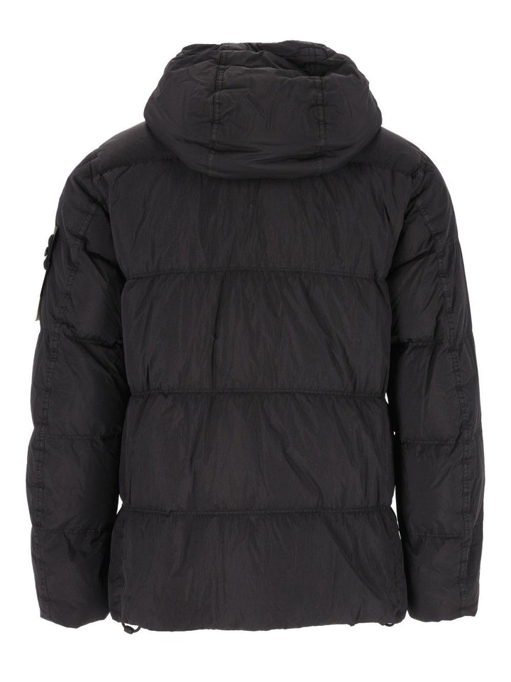 Stone Island Down Jacket Coats - Black | 6b217fe7864a440aaa2f8a32283137a4d67df2b9