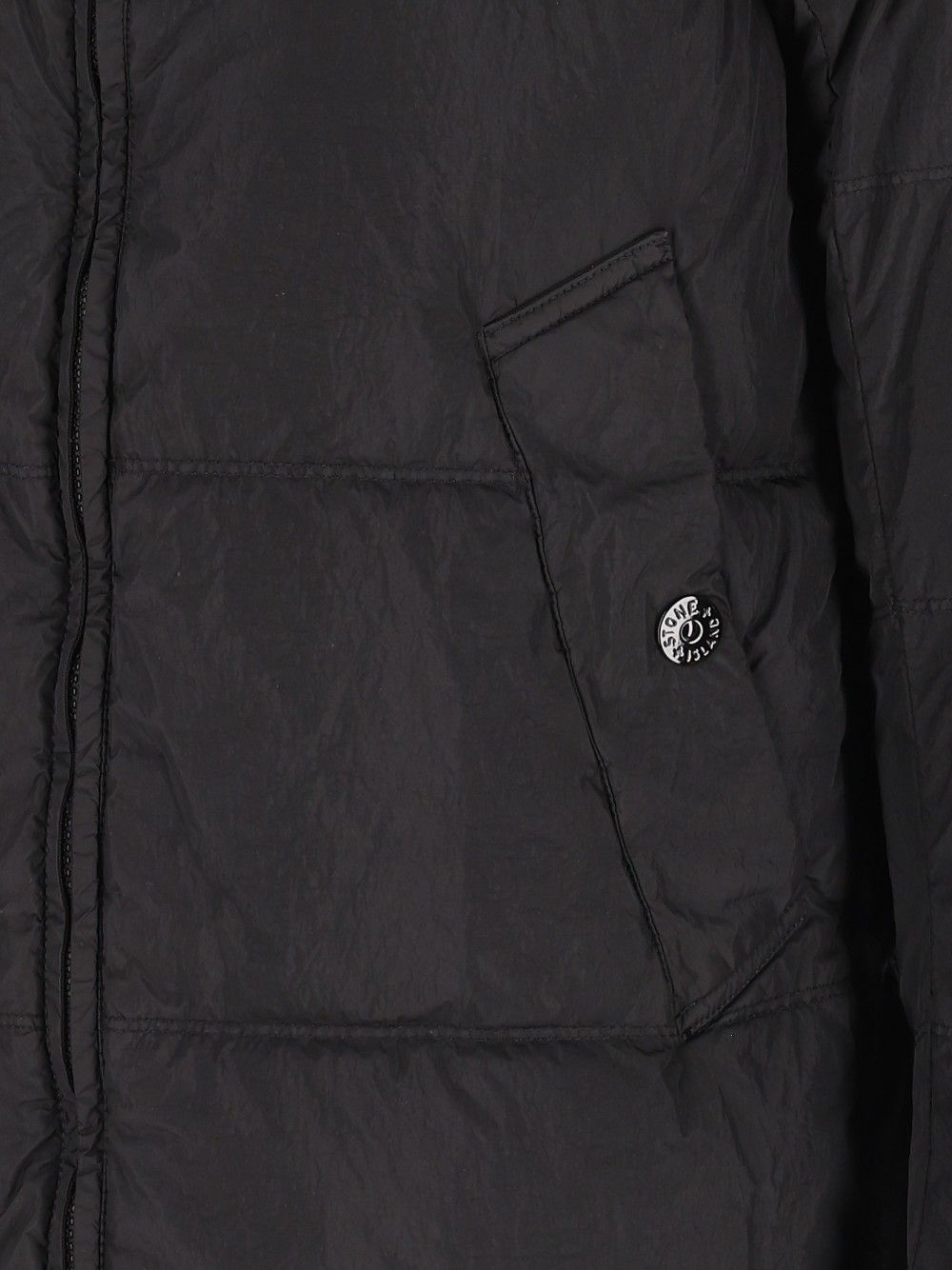 Stone Island Down Jacket Coats - Black | 4ced35c6b763638995442aadce85575510c5e794