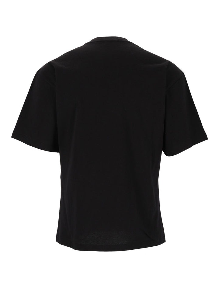 Saint Laurent T Shirt Large Broder T-Shirt - Black | 541834778163d7dbe5f36705d9ce8da6618fcc46