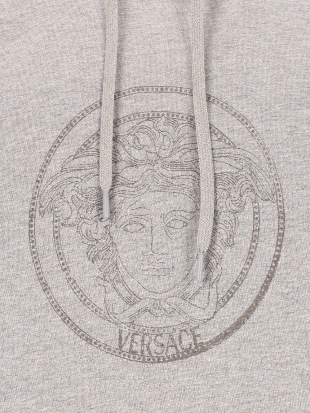 Versace Sweatshirt Cotton Jersey Melange With Medusa Stamp Print, Washed Sweatshirts - Grey | 7b5bb175da56d1b0f3ceeb9e139ec95f028a702b