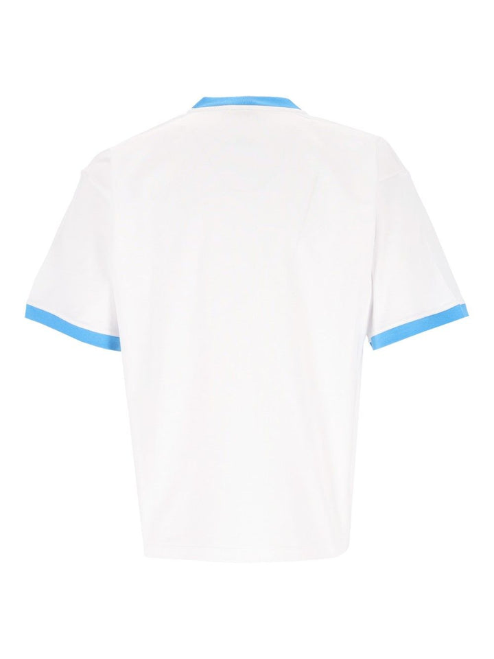Versace Regular-Fit Cotton Jersey  With Print T-Shirt - White | 771c13cb3ea132165419787a0374c800e7bf59b1