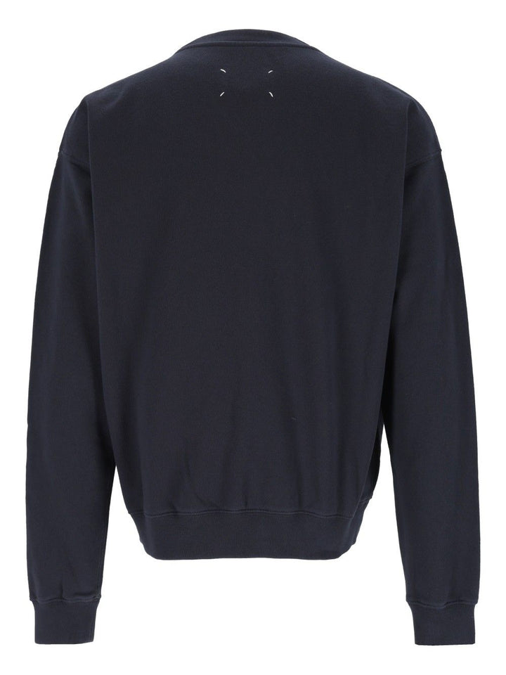 Maison Margiela Double Layered Sweatshirt Sweatshirts - Blue | 7a719cb09996ecc407f64c7410ca7e622bfa76cd