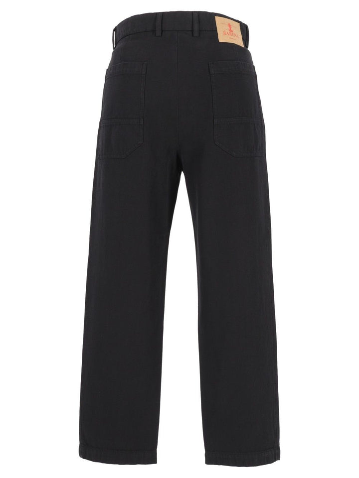 Barena Venezia Pantalone Mazenga Maretta 100 Cotone Trousers - Black | 52cc28f777818532d6c9dc9c1bd5d0ac21e4fc4a