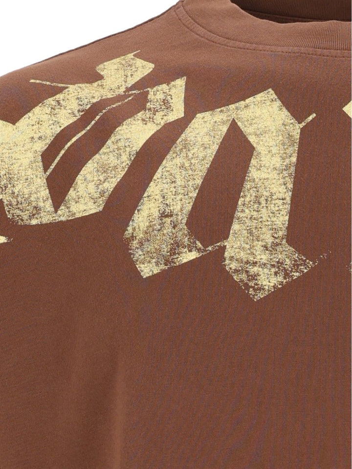 Palm Angels Big Neck T-Shirt - Brown | c4dc95bb11ba6a30f546905a30233723c3e01620