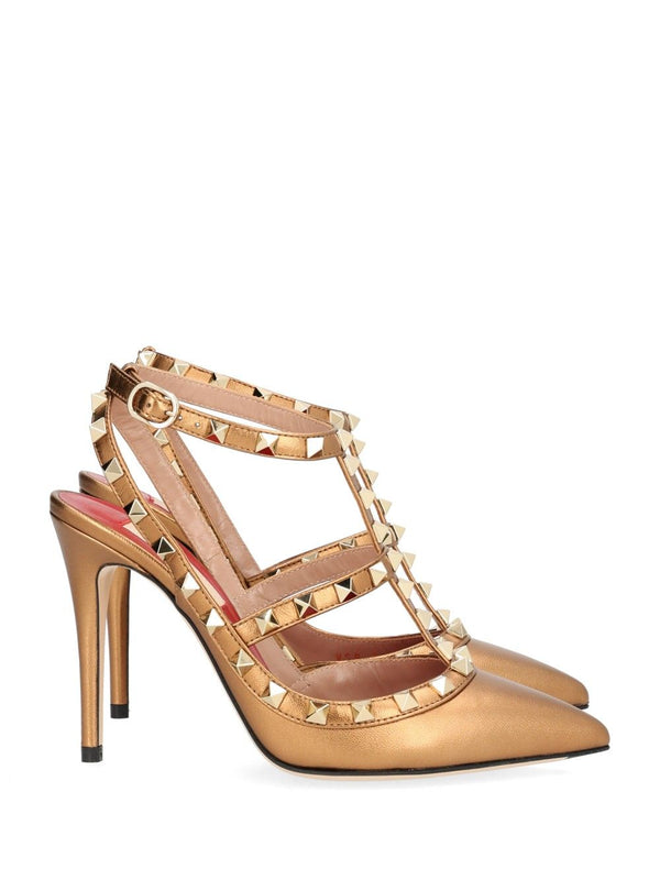 Rockstud Sandals Gold