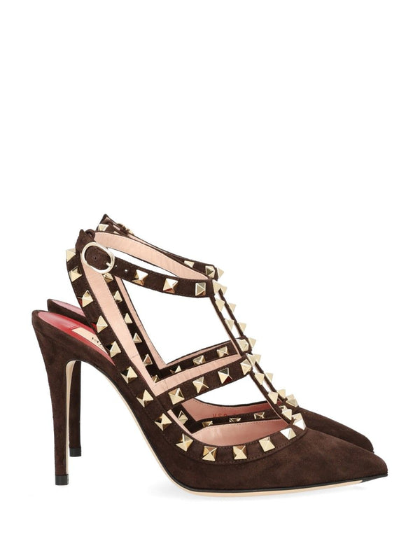 Rockstud Sandals Brown