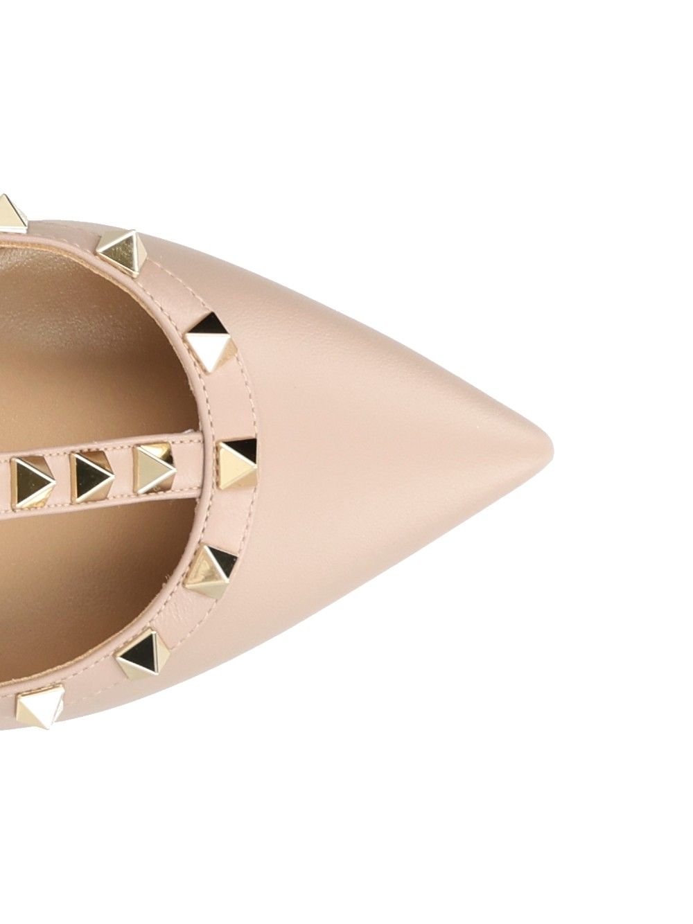 Valentino Garavani Rockstud Pumps With Straps Sandals - Rose | 267f10e987fa988d41b11ff81a6623cecab492e5