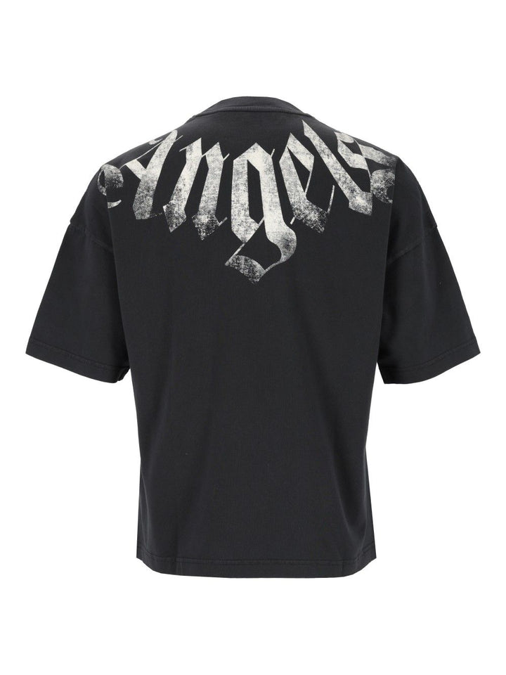 Palm Angels Big Neck T-Shirt - Black | 078d131be9ba7bbccc13d4a3e25809096f0aba59