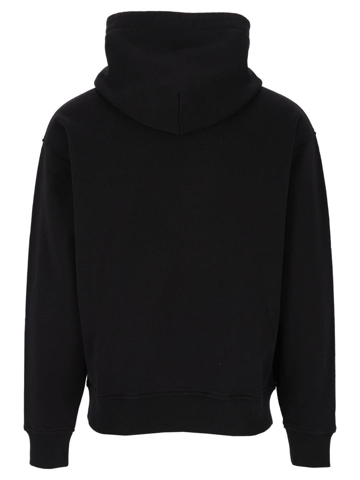 Palm Angels Neck Logo Hoodie Sweatshirts - Black | 55c4f6c8fcdbb642231e952ac1b52647ef60c92b