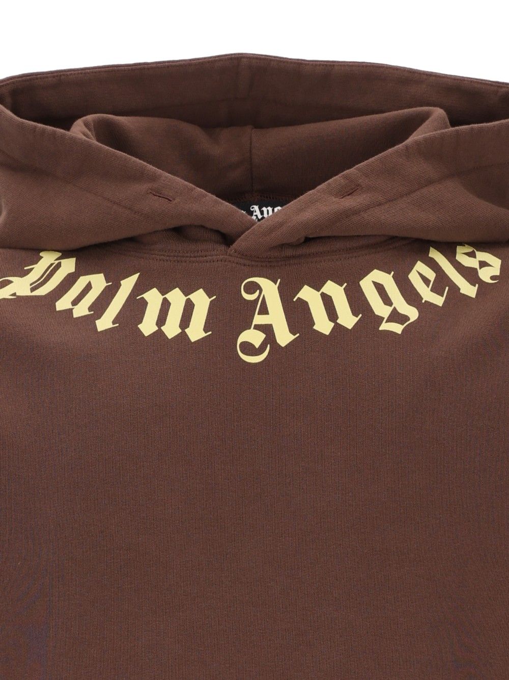 Palm Angels Neck Logo Hoodie Sweatshirts - Brown | 8a2ffbf5d625498dd0ac6be7a5c730df521bd757